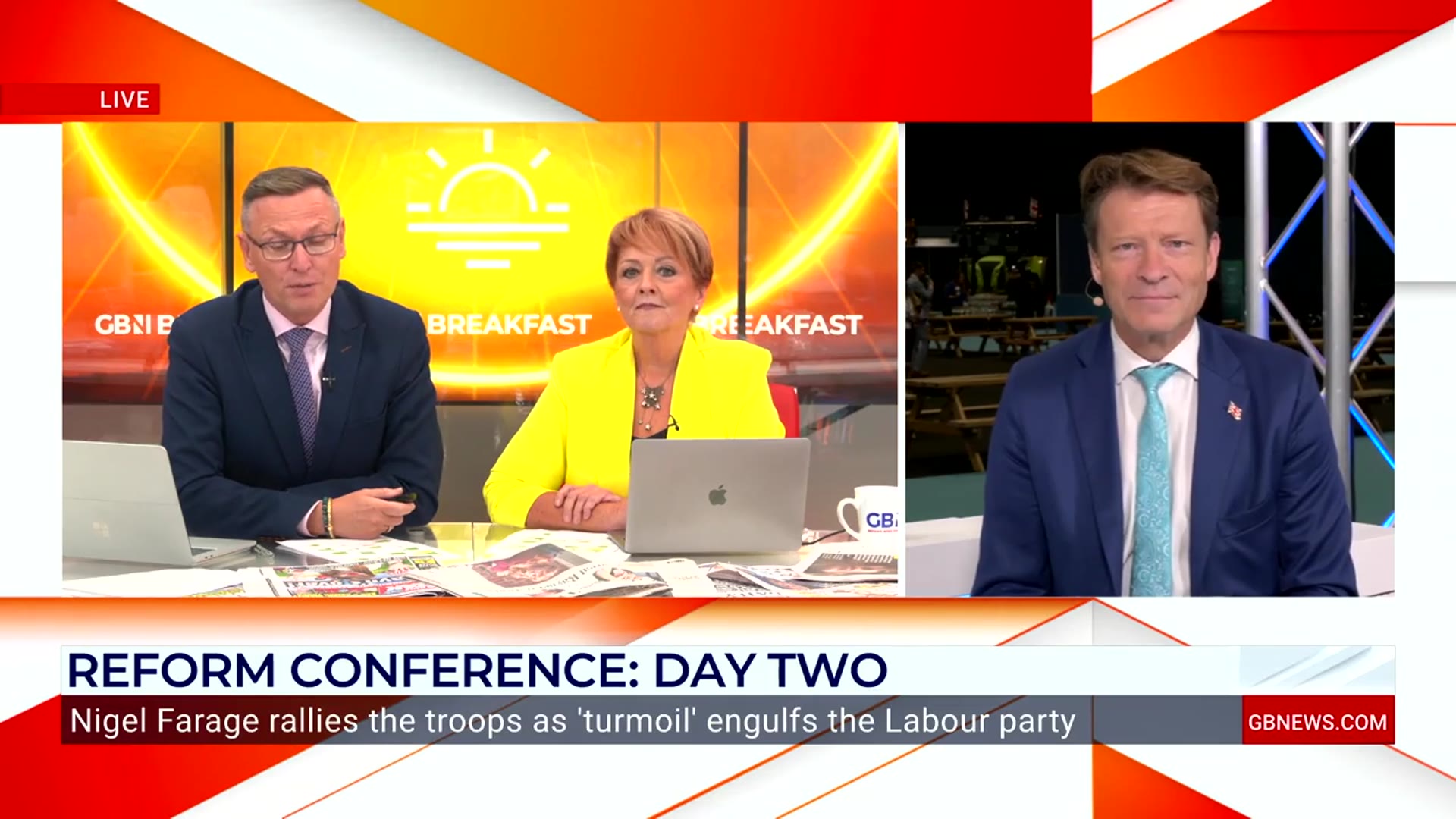 'Video thumbnail for WATCH: Richard Tice blasts Labour's 'lumbering dinosaurs' following Cabinet reshuffle'