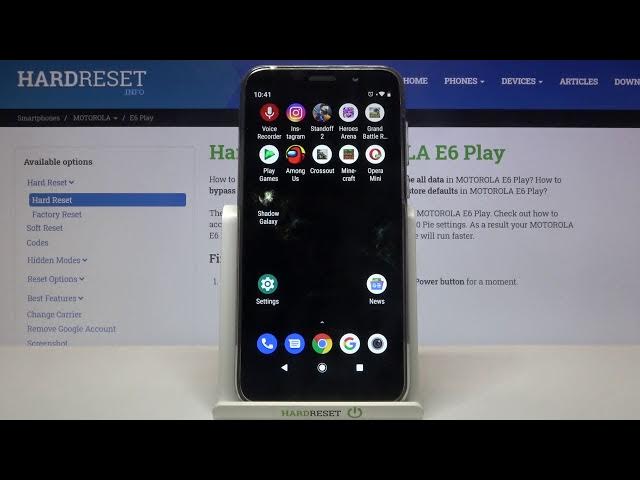 Video thumbnail for Customize Wallpaper with Shadow Galaxy in Motorola Moto E6 Play?