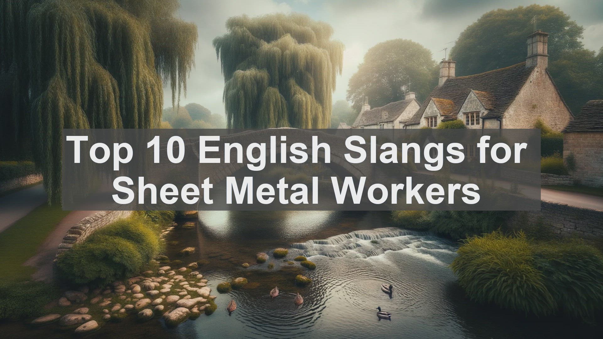 'Video thumbnail for Top 10 English Slangs for Sheet Metal Workers'