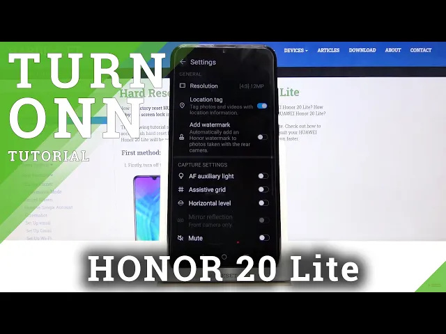 Video thumbnail for Honor 20 Lite - How to Turn On / Off Camera Leveler