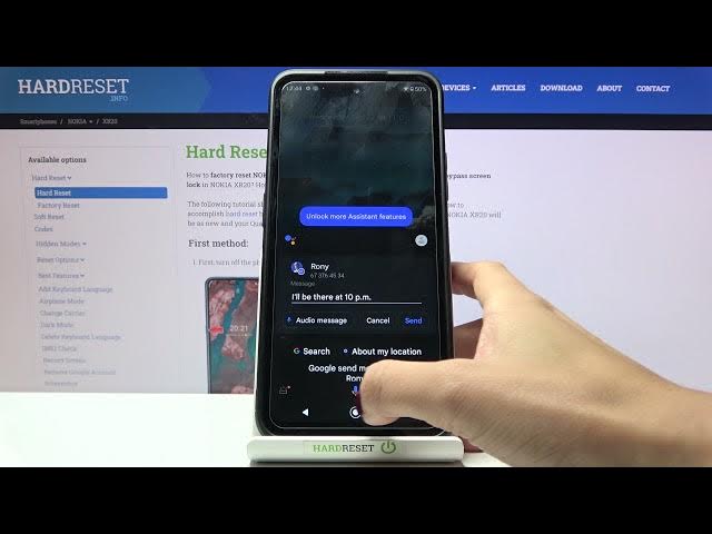 Video thumbnail for How to Send SMS via Google Assistant on NOKIA XR20 - Use Google Assistant