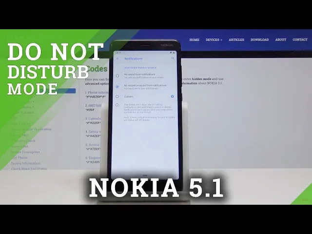 Video thumbnail for NOKIA 5.1 Do Not Disturb / How to Allow DND Mode