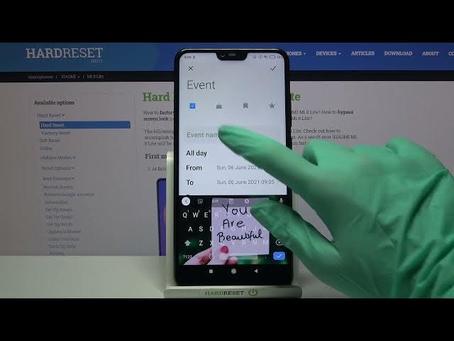 Video thumbnail for How to Add Event to Calendar in XIAOMI Mi 8 Lite – Use Google Calendar