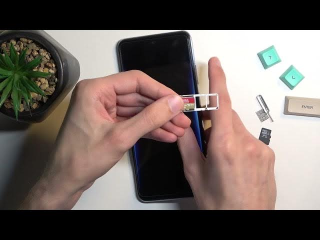 Video thumbnail for How to Insert Nano SIM and Micro SD Card on POCO M5s | Install SIM Card