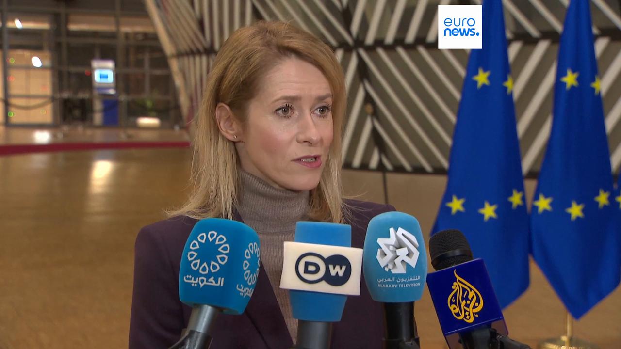 Video thumbnail for Reparations loan under 'pressure from different sides', Kallas says as more countries voice doubts