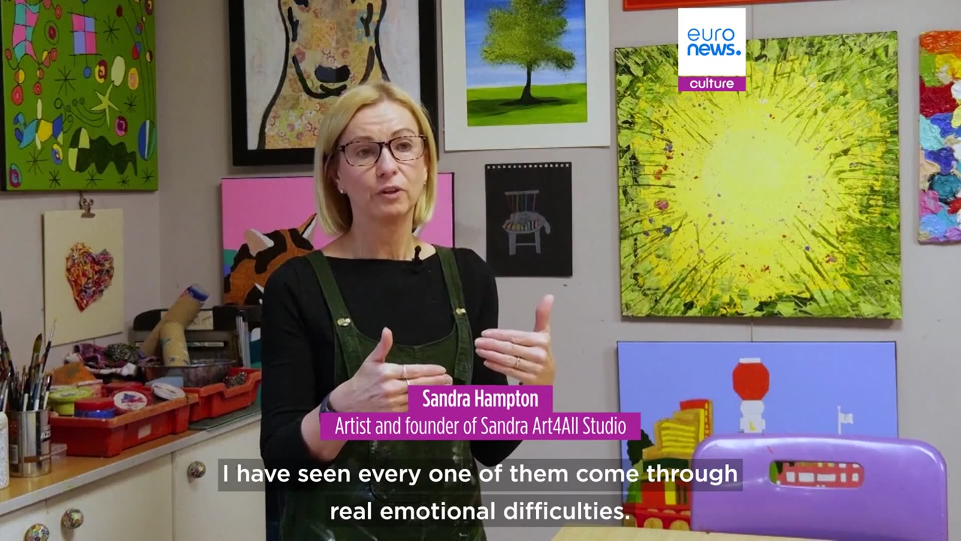 'Video thumbnail for Inside the UK art studio empowering autistic artists amid Trump's discredited autism claims'