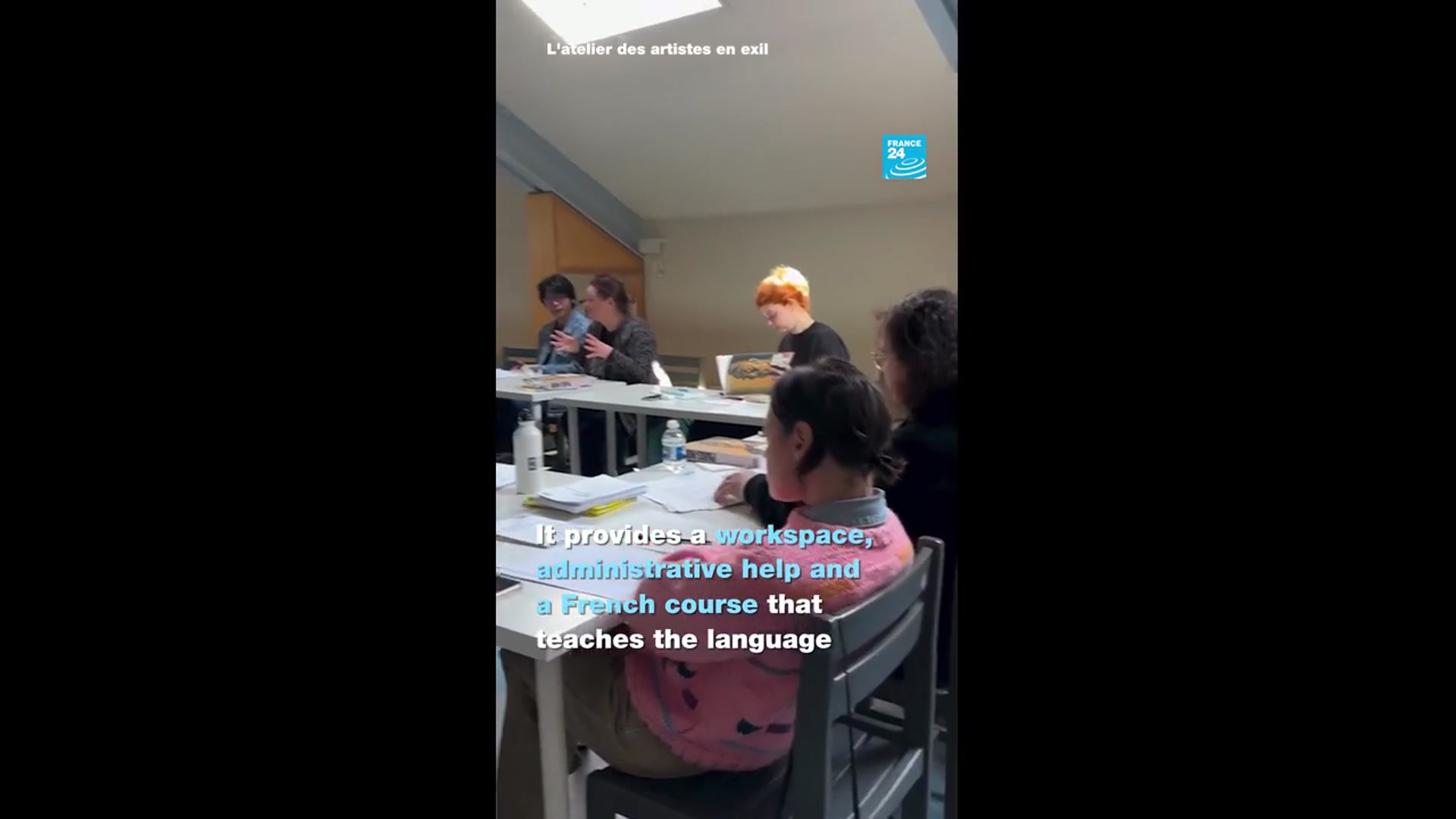'Video thumbnail for Artists in exile learn French through art in Paris'