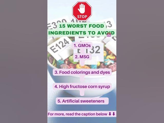 Video thumbnail for 15 Worst Food Ingredients You Must Avoid