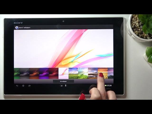 Video thumbnail for How to Change Wallpaper on Sony Xperia Tablet Z - Set Up Wallpaper