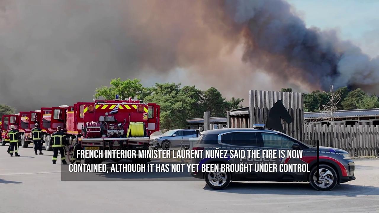 Video thumbnail for Wildfires Ravage Fontainebleau Forest as France Marks Bastille Day.