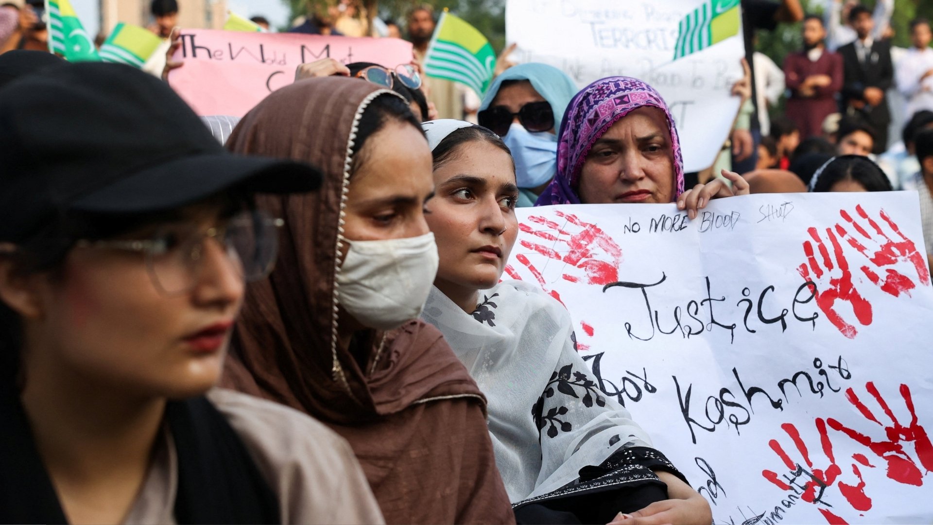Video thumbnail for People rally over election violence in Pakistan-administered Kashmir