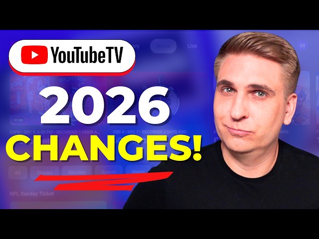 Video thumbnail for If I Ran YouTube TV, I'd Do This! (2026 Changes)