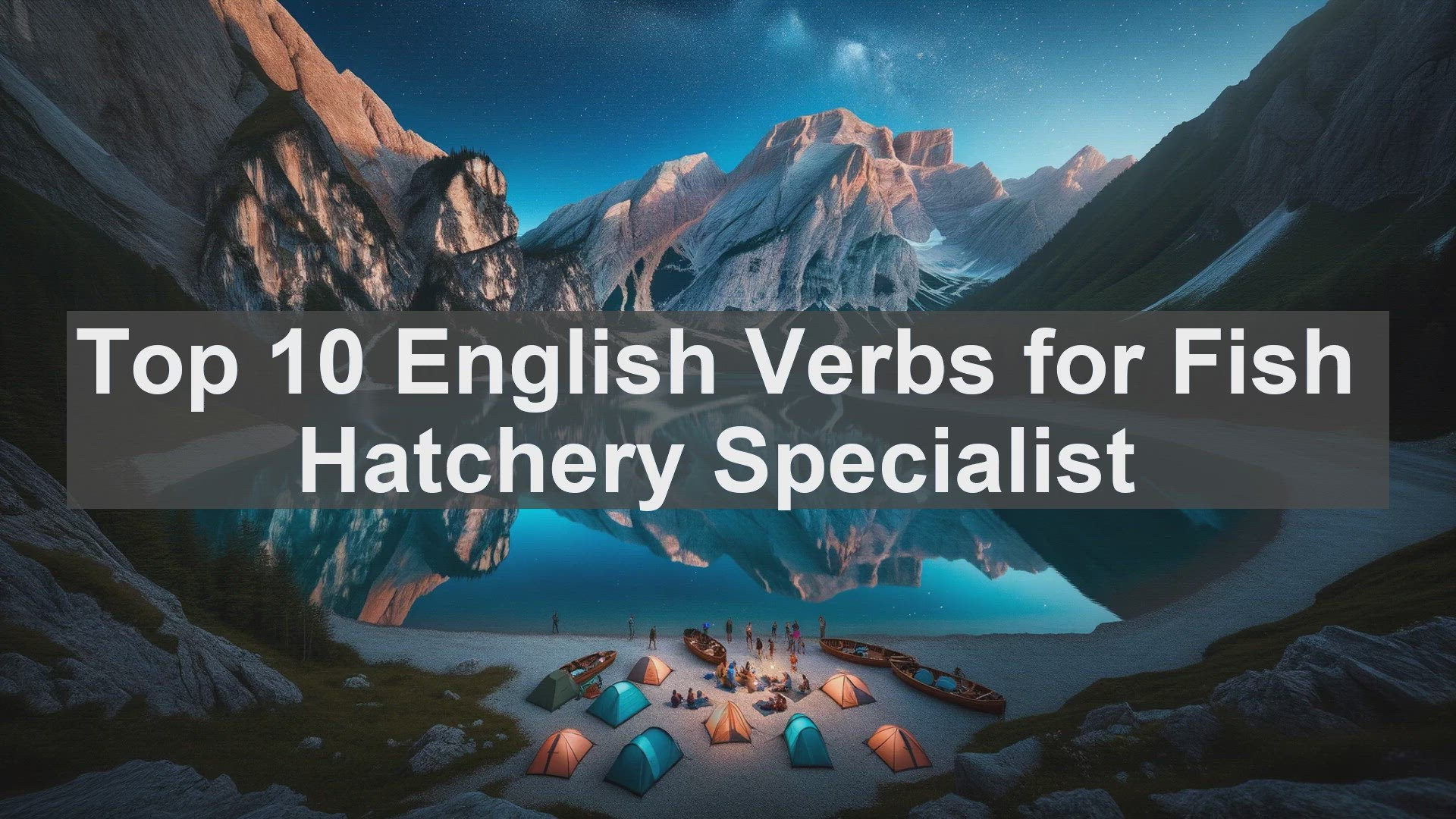 'Video thumbnail for Top 10 English Verbs for Fish Hatchery Specialist'