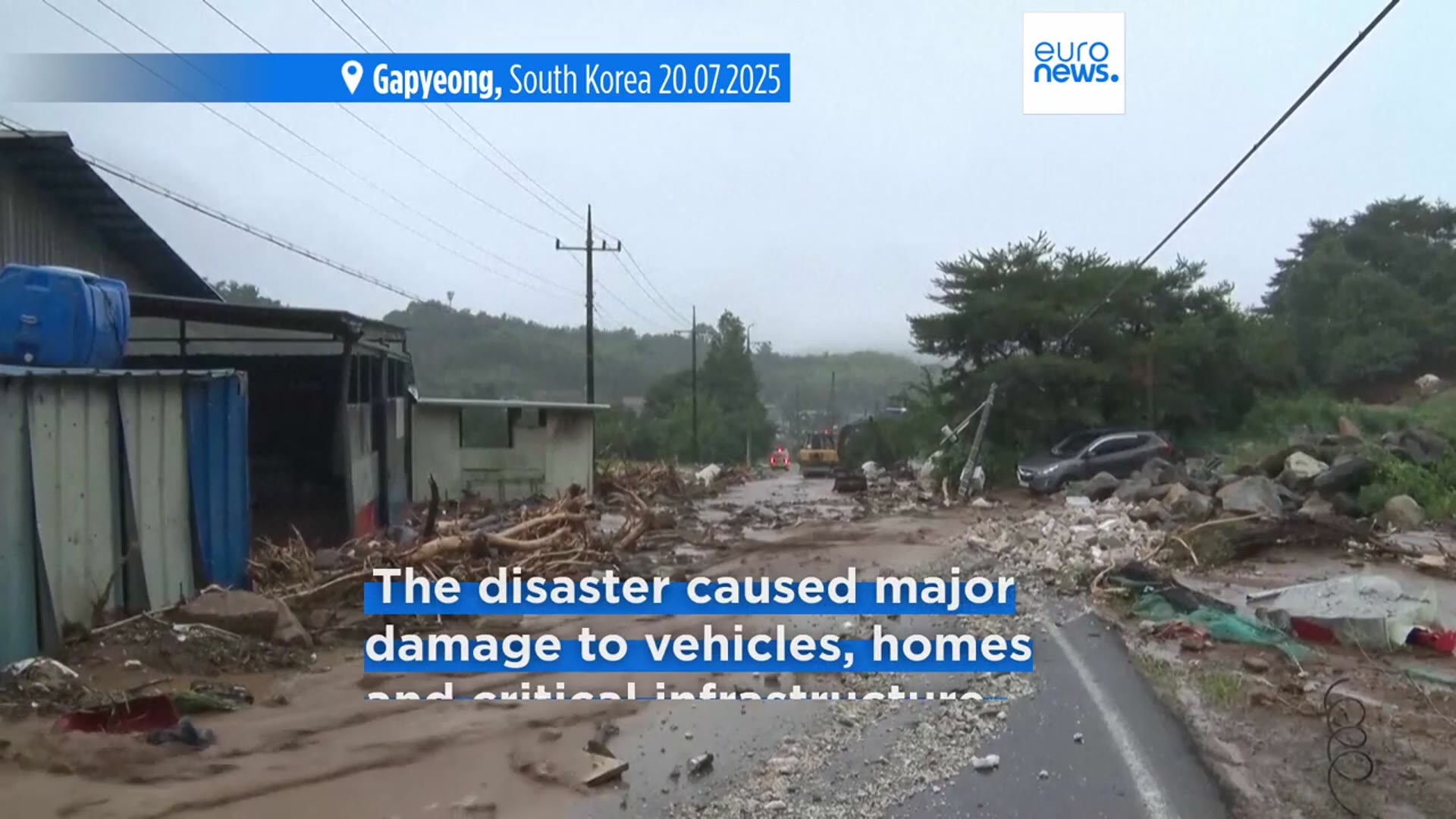 'Video thumbnail for Heavy rains in South Korea leave at least 17 dead and 11 others missing'