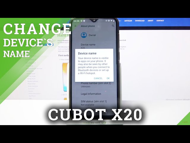 Video thumbnail for Correct Device’s Name – Rename CUBOT X20