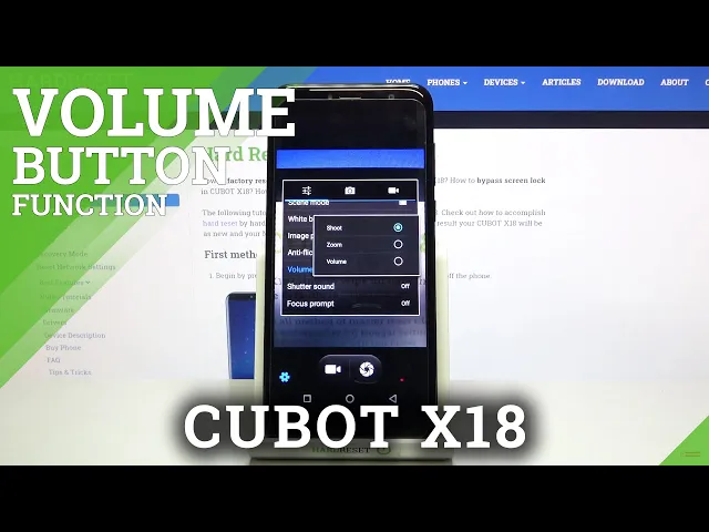 Video thumbnail for Change Volume Button Functions – CUBOT X18 and Camera Features