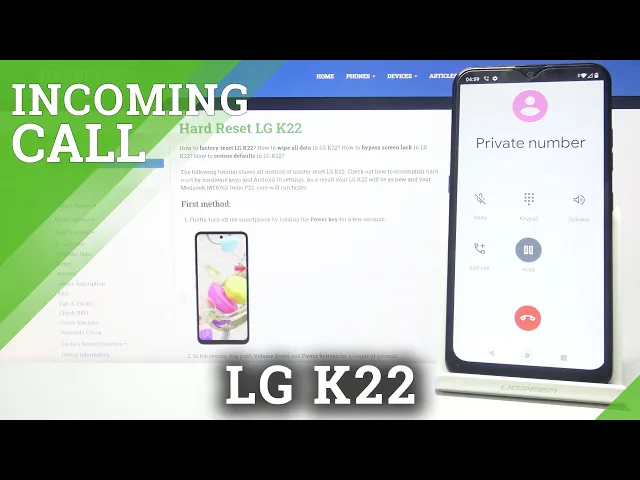 Video thumbnail for LG K22 - Incoming Call Animation & Available Dialer Settings