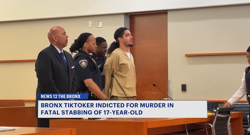 Video thumbnail for Bronx TikToker arraigned on murder charges in fatal stabbing of 17-year-old