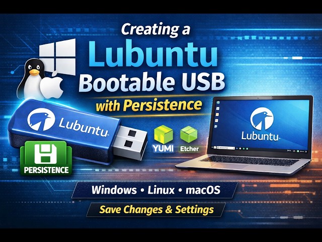 Video thumbnail for Create a Lubuntu Bootable USB with Persistence