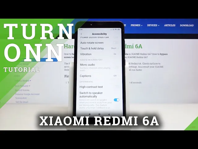 Video thumbnail for How to Turn On / Off High-Contrast Text in XIAOMI REDMI 6A – Locate Visibility Enhancements Settings
