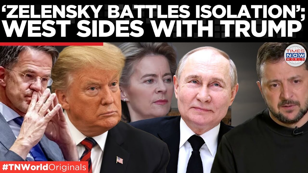 'Video thumbnail for West believes Trump sees Zelensky as main obstacle to peace, FT Reports| Times Now World'