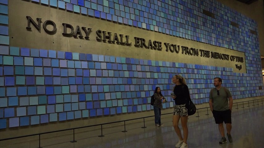 Video thumbnail for Remembering 25 years ago at the 9/11 Memorial and Museum