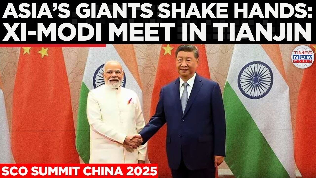 'Video thumbnail for Historic SCO Talks: Modi & Xi Push Multipolar World Vision'