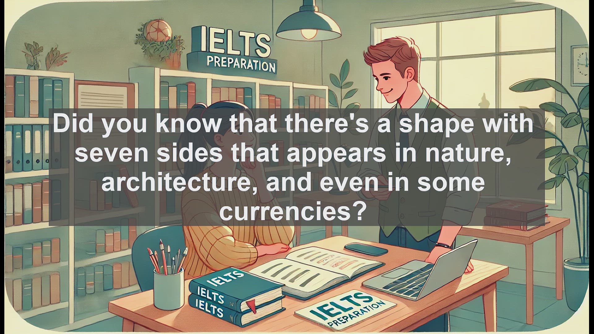 'Video thumbnail for 5000 Must Know IELTS 8.0 Vocabulary - Heptagon: The 7-Sided Shape in IELTS Vocabulary'