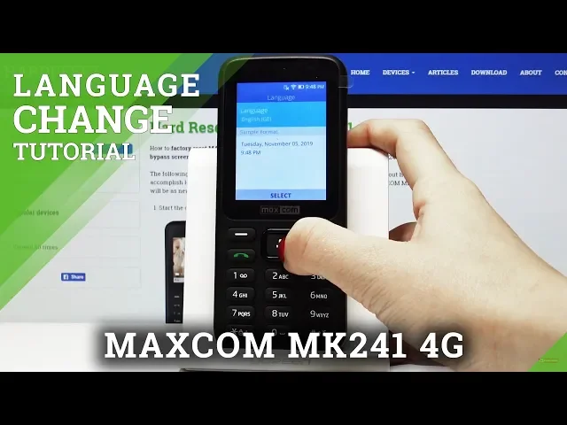 Video thumbnail for How to Change Language in MAXCOM MK 241 4G - Language List