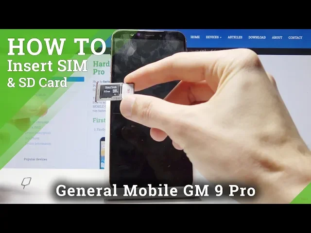 Video thumbnail for How Insert Nano SIM & Micro SD in General Mobile GM 9 PRO - Install SIM & SD Card