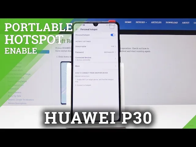 Video thumbnail for How to Share Wi-Fi in HUAWEI P30 - Portable Hotspot