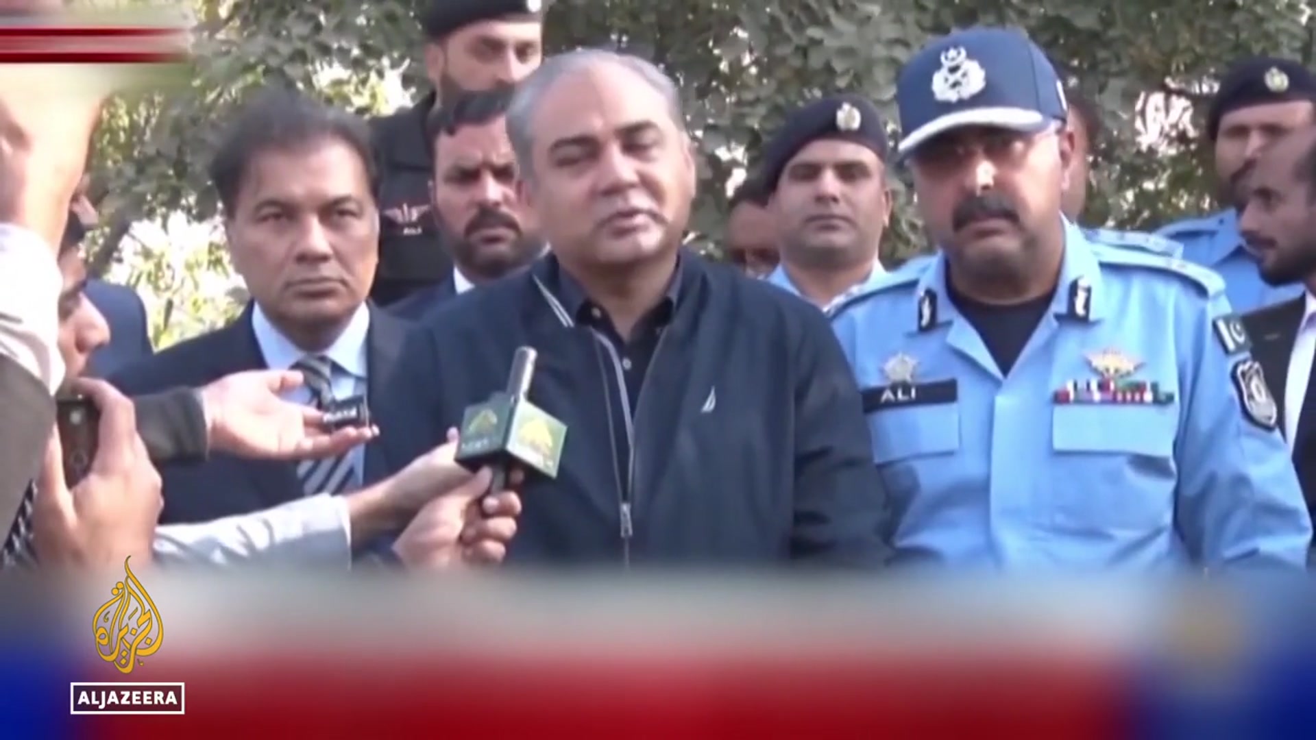 'Video thumbnail for Pakistan blames India after suicide bomber kills 12 outside Islamabad court'