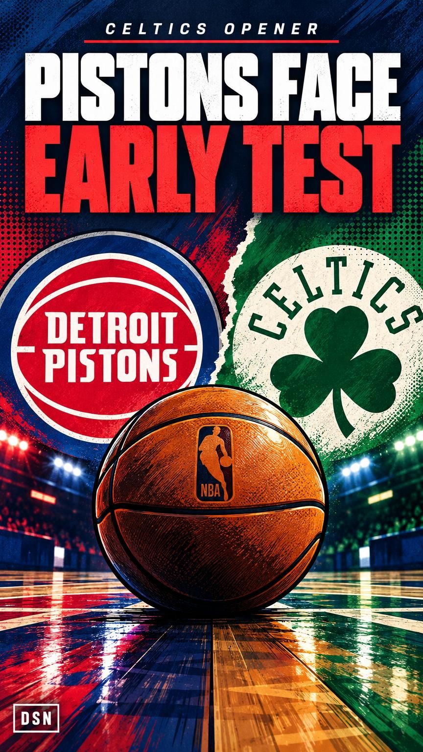 Video thumbnail for The Pistons open with Boston in a measuring-stick season opener