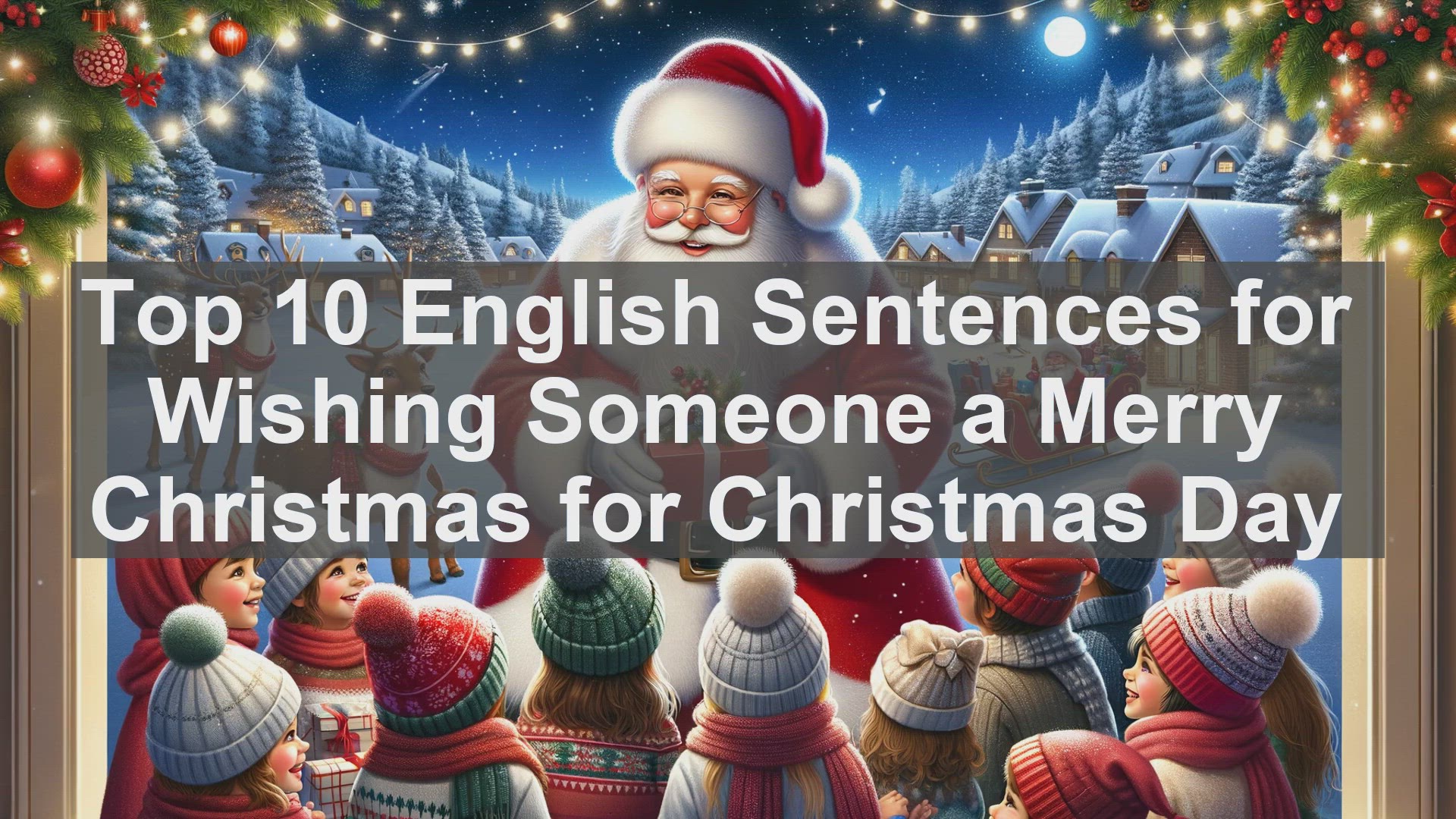 'Video thumbnail for Top 10 English Sentences for Wishing Someone a Merry Christmas for Christmas Day'
