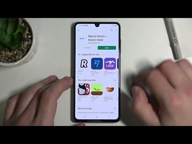 Video thumbnail for How to Hide Notch in SAMSUNG Galaxy A41 (Use Nacho Notch App)