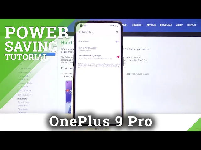 Video thumbnail for How to Enable Power Saving Mode in OnePlus 9 Pro – Extend Battery Life