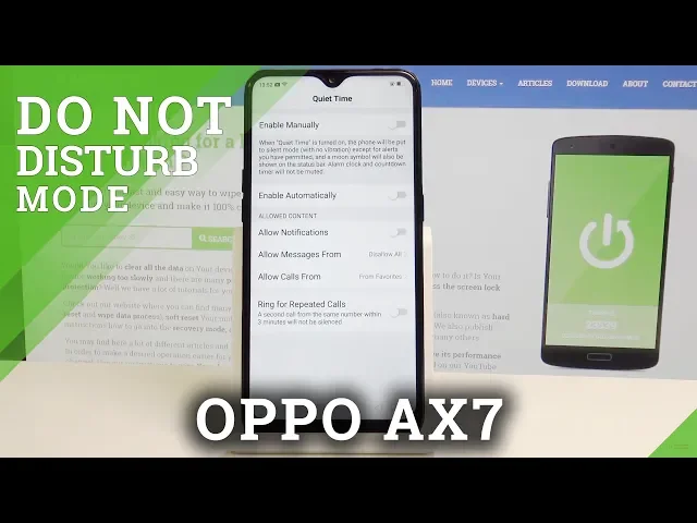 Video thumbnail for How to Enable Quiet Time Mode in OPPO AX7 - Do Not Disturb Tutorial
