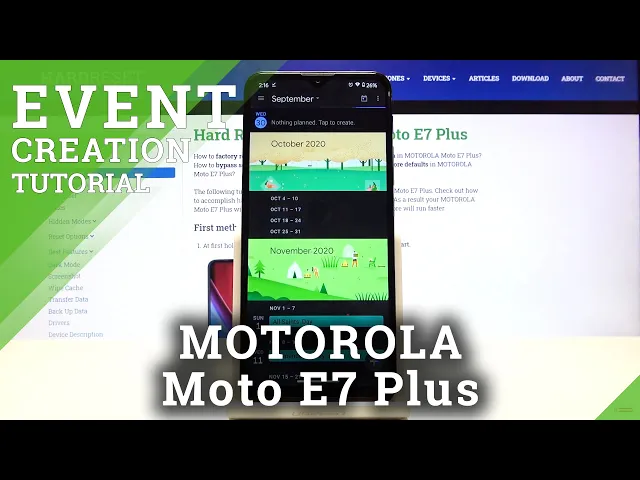 Video thumbnail for How to Add Event to Calendar in MOTOROLA Moto E7 Plus