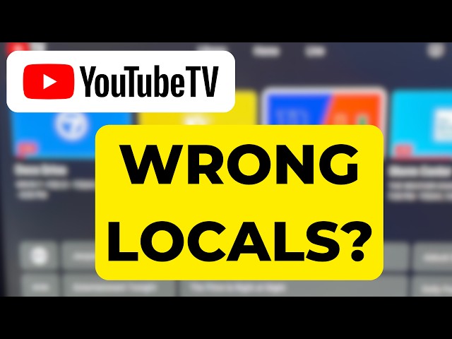 Video thumbnail for YouTube TV Showing the Wrong Local Stations? Here's How to Fix It!