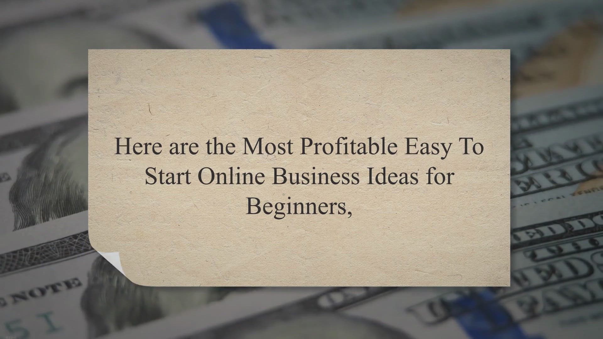 Video thumbnail for 22 Easy-To-Start Online Business Ideas for Beginners