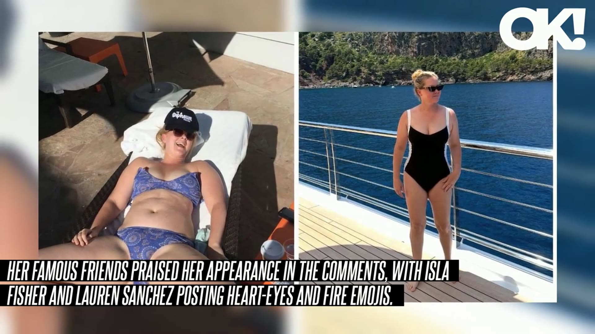 'Video thumbnail for Amy Schumer Stuns in Cleavage-Baring Swimsuit After Admitting to Taking Weight-Loss Medications: Photo'