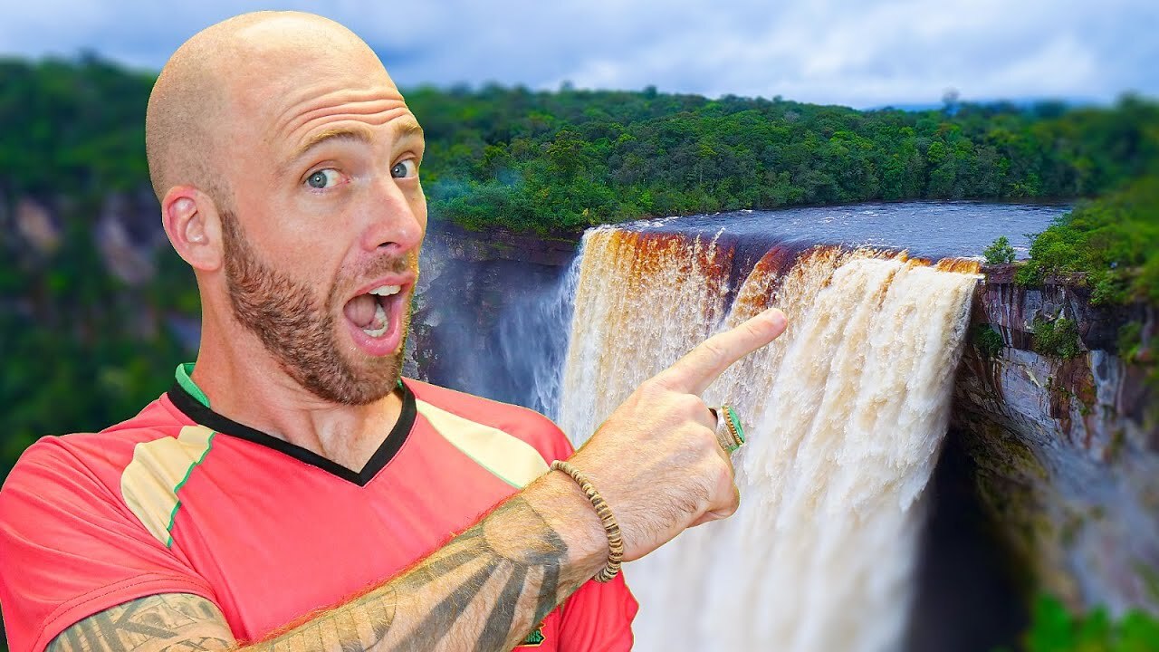 Video thumbnail for The Biggest Waterfall In The World! Kaieteur Falls in Guyana!