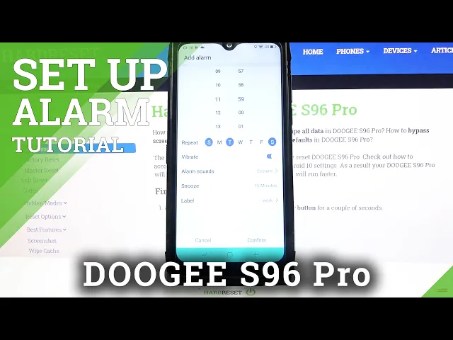 Video thumbnail for How to Set Up Alarm Clock in DOOGEE S96 Pro – Alarm Clock Settings