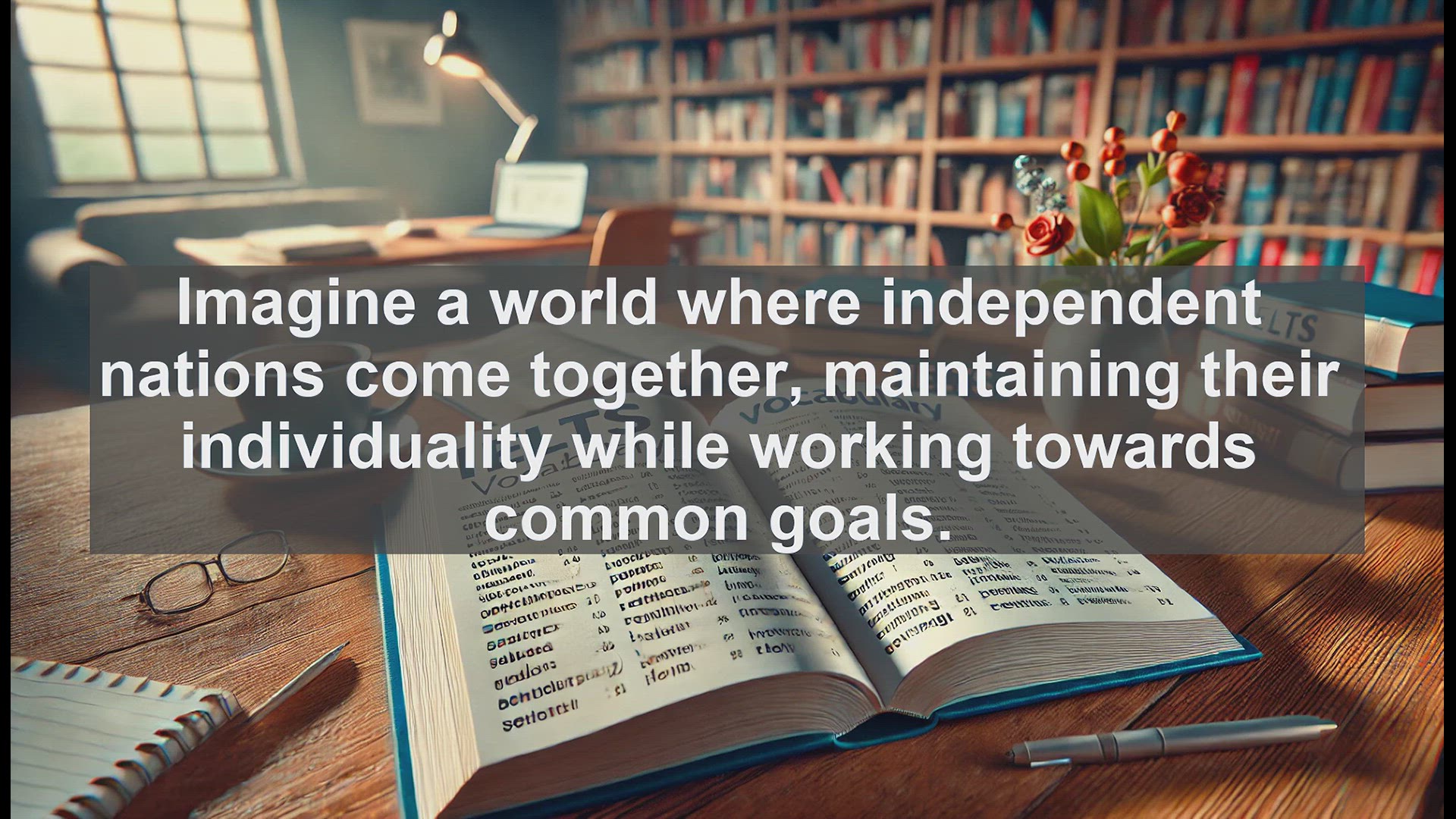 'Video thumbnail for 2000 Must Know IELTS 9.0 Vocabulary - Federate: Uniting While Preserving Autonomy'