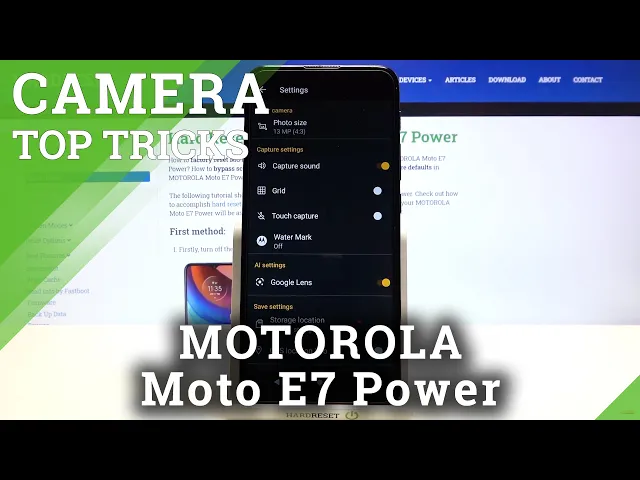 Video thumbnail for MOTOROLA Moto E7 Power Camera Top Trick