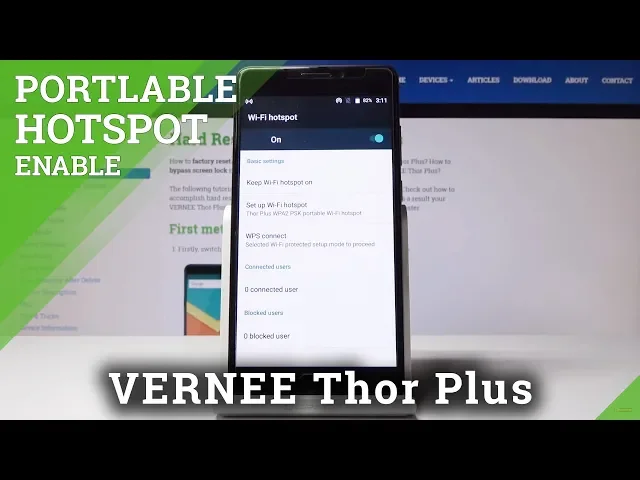 Video thumbnail for How to Turn On Portable Hotspot in Vernee Thor Plus - Network Sharing Instructions