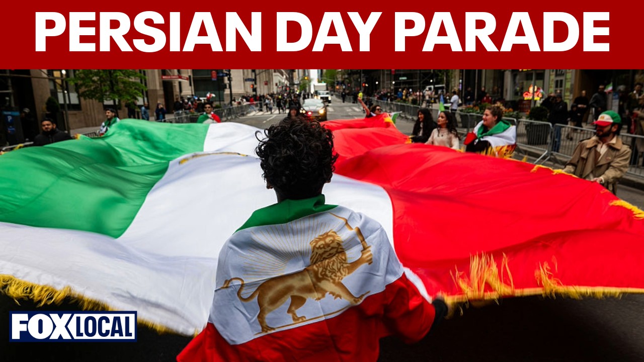Video thumbnail for New Yorkers participate in annual Persian Day Parade