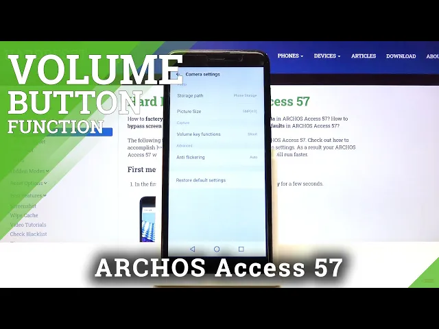 Video thumbnail for How to Change Volume Button in ARCHOS Access 57 – Side Buttons