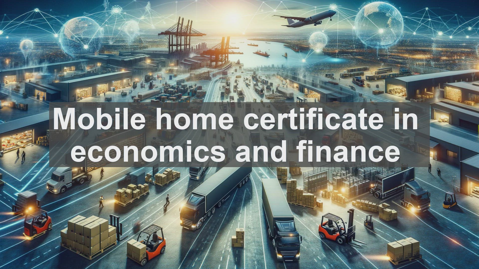 'Video thumbnail for Mobile home certificate in economics and finance'