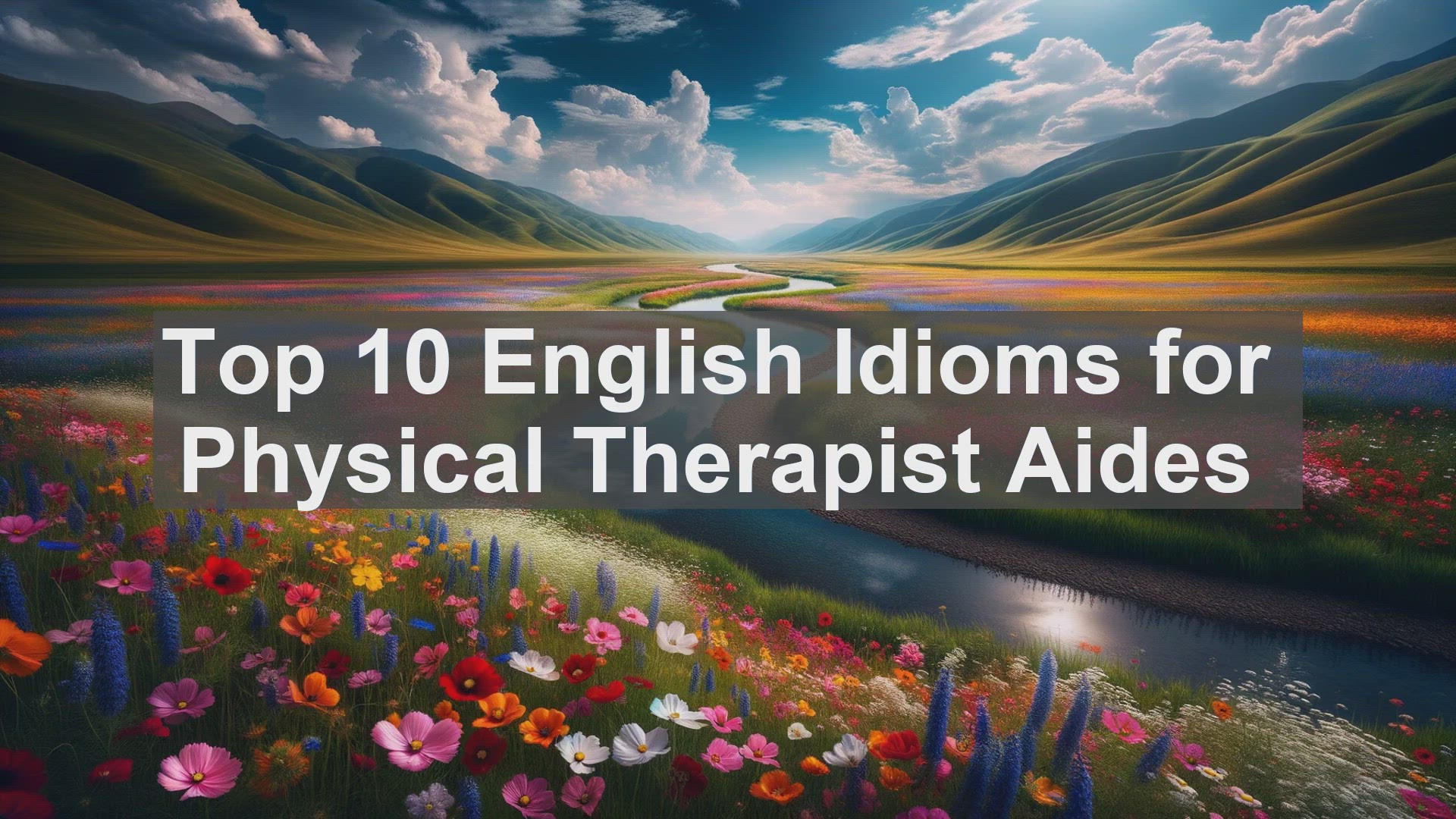 'Video thumbnail for Top 10 English Idioms for Physical Therapist Aides'